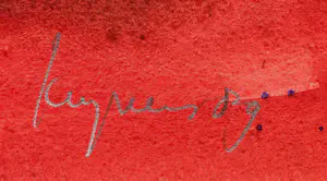 Theo Kuijpers - Ingelijste aquarel op papier: zonder titel -1989 kopen? Bied vanaf 499!