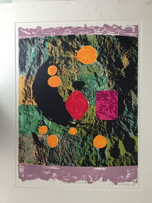 Jelis van Dolderen - Luna colorata III - Zeefdruk (groot) kopen? Bied vanaf 40!