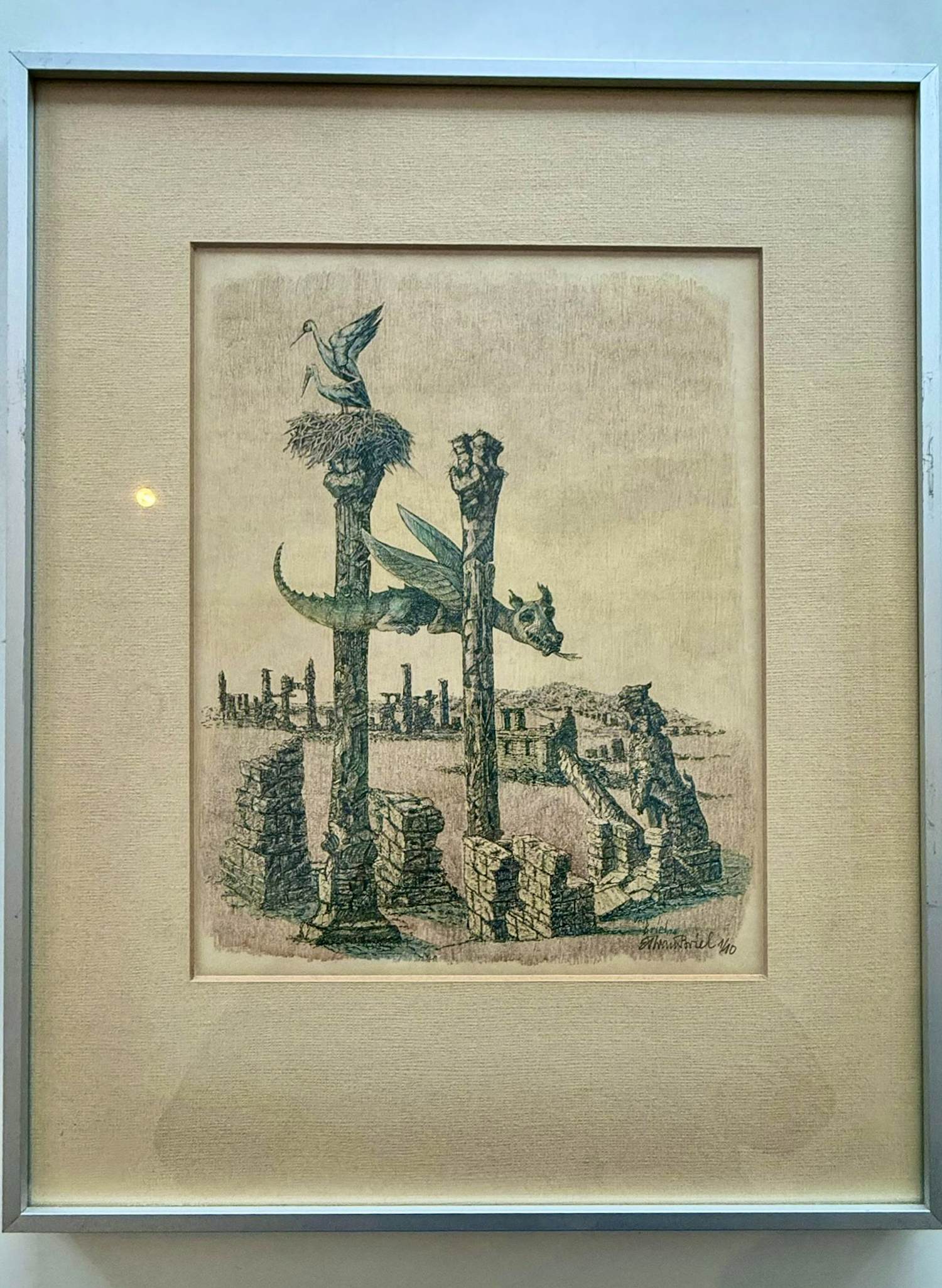 Buy Ernst Theodoor van Briel - Ooievaar op nest? Bid from 250!