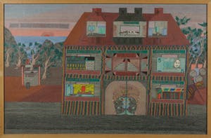 Ronald Rozendaal - Pentekening, Een kunstenaarsleventje - Ingelijst kopen? Bied vanaf 1!