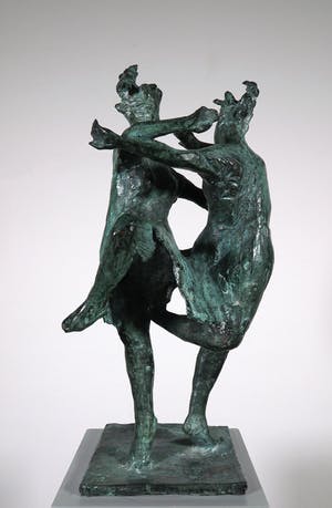 Saskia Pfaeltzer - Brons, Twee danseressen (Groot) kopen? Bied vanaf 1000!