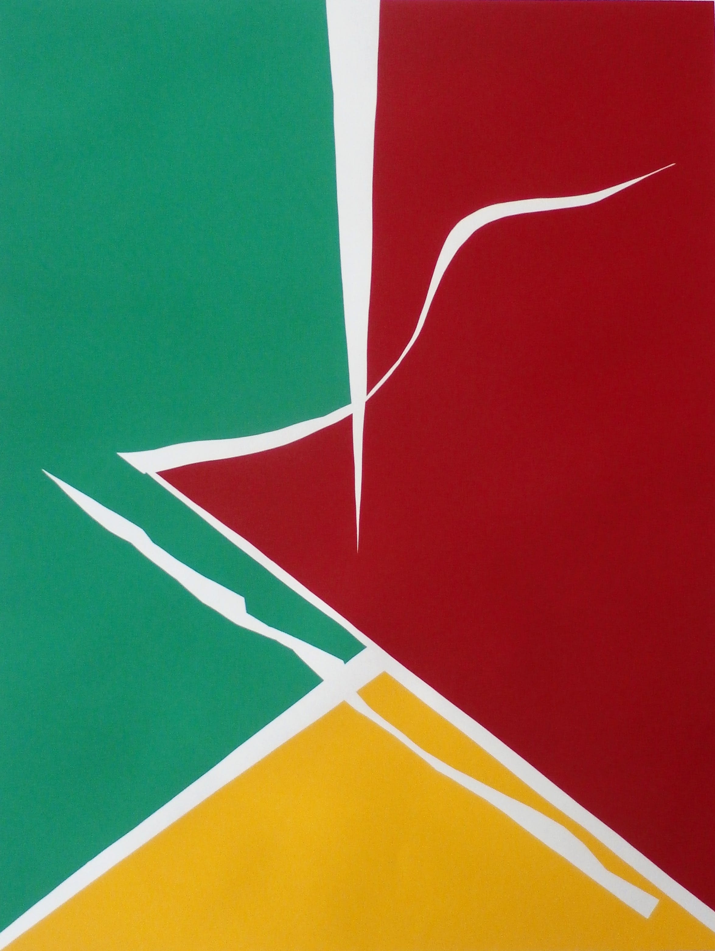 Richard Mortensen - zeefdruk: Geometrisch abstracte compositie kopen? Bied vanaf 95!