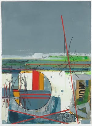 Sam Middleton - Gemengde techniek op papier, Zonder titel - Ingelijst kopen? Bied vanaf 250!