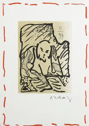 Pierre Alechinsky - Lot van twee uitgaves met ets, Travaux d'impression kopen? Bied vanaf 250!