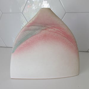 Niet of onleesbaar gesigneerd - Studio Keramische oval vaasvorm kopen? Bied vanaf 1!