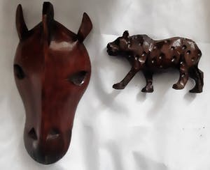 Niet of onleesbaar gesigneerd - Congo figuren x 6 kopen? Bied vanaf 10!