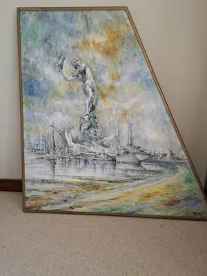 Jac van Van Nes - Zicht op Antwerpen kopen? Bied vanaf 350!