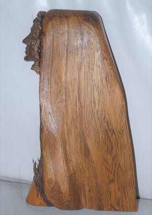 Brons (Onbekend) - Brons in houten beeld kopen? Bied vanaf 45!