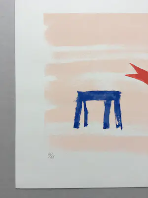 Klaas Gubbels - ‘Hartenkan met tafel’ - zeefdruk - 2005 - oplage XX kopen? Bied vanaf 295!