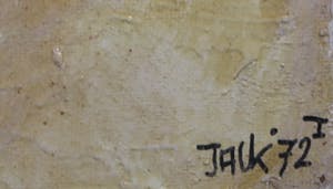 Jack Harden - Gemengde techniek op board, Verlangend landschap - Ingelijst kopen? Bied vanaf 1!