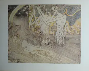 Jan Toorop - Map met zes werken, in kleur en zwart/wit, techniek koperdiepdruk kaufen? Bieten Sie von 1!