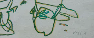 Jan Voss - LYRISCHE COMPOSITIE / KLEURLITHO / 50x65cm / SIG / 1978 / PRENT 190 kopen? Bied vanaf 45!