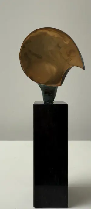 Ruurd Hallema - Bronzen sculptuur | 'Trots' kopen? Bied vanaf 300!