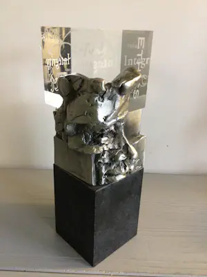 Buy Ad Haring - Sculptuur / Afstudeer plaat Erasmus Universiteit ..? Bid from 90!