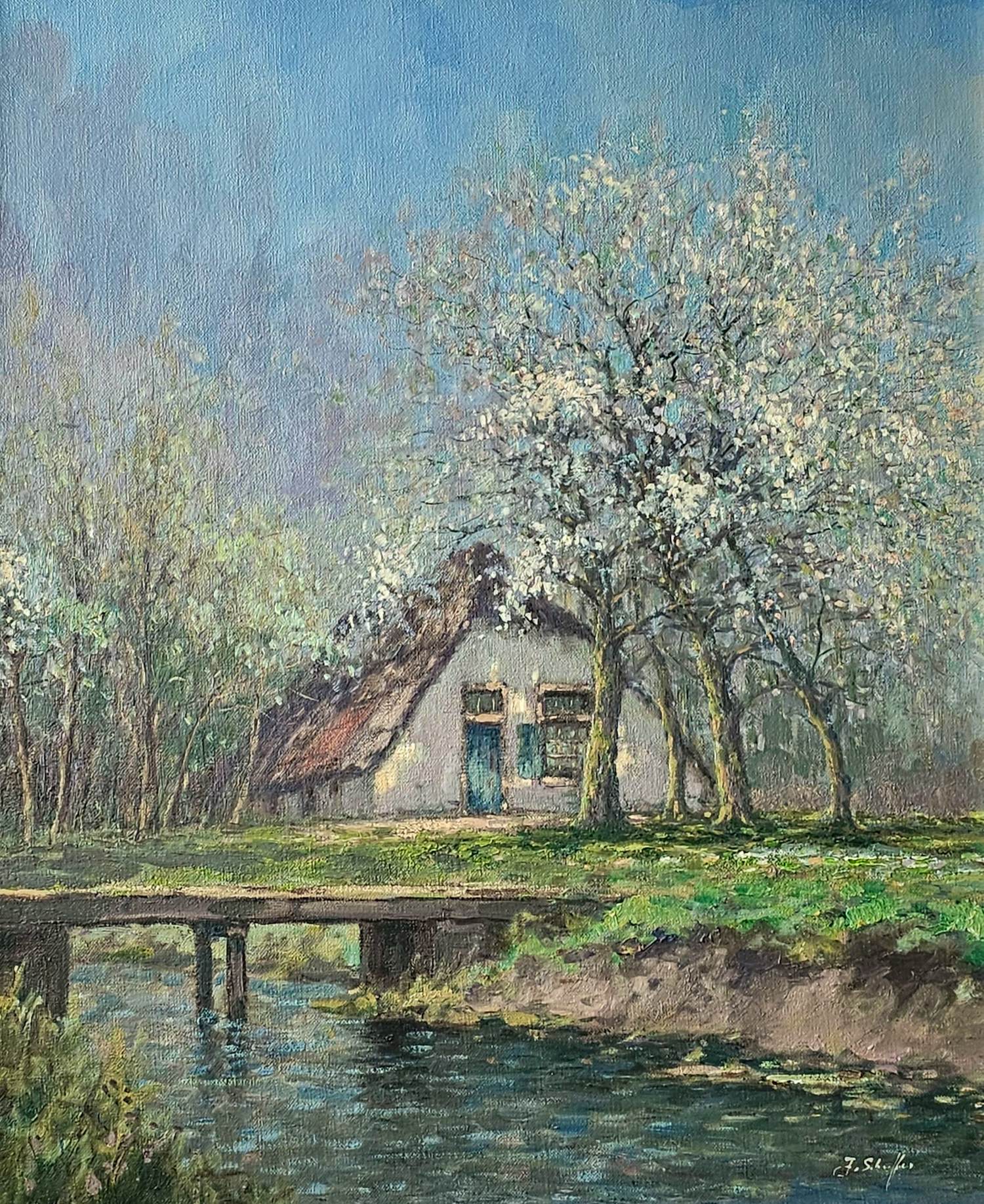 Jan Schaeffer - Boerderij met bloesembomen kopen? Bied vanaf 175!