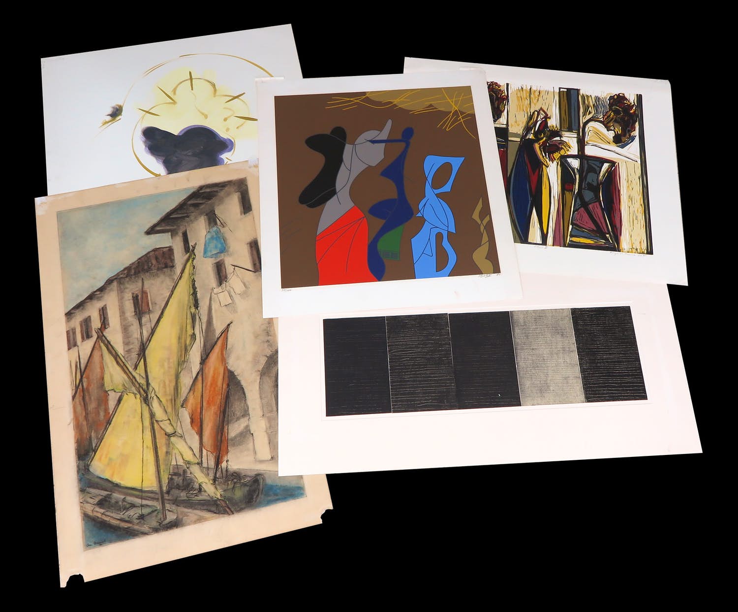 Peter Verdonk - en andere! - Lot van 10 werken op papier kopen? Bied vanaf 1!