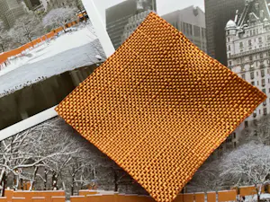 Christo - All our Art is about Freedom - Gesigneerd en Origineel stuk stof "The Gates" kopen? Bied vanaf 275!