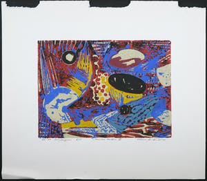 Niklas Anderberg - Linosnede en gouache, Painted Matter II kopen? Bied vanaf 1!