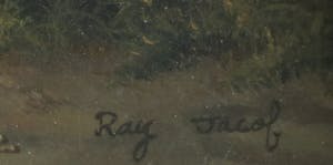 Ray Jacob - Olieverf op paneel, Kippen en hanen kopen? Bied vanaf 200!