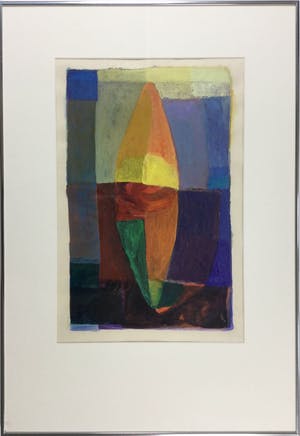 Angele Donjacour - z.t. | abstract geometrisch schilderij - ingelijst kopen? Bied vanaf 125!