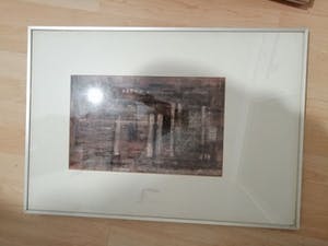 Ton Pape - Abstract Werk - Originele Gouache in Originele Lijst kopen? Bied vanaf 1!