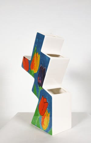 Niet of onleesbaar gesigneerd - i.s.m. Janine Lokhorst - Tulpenvaas kopen? Bied vanaf 1!