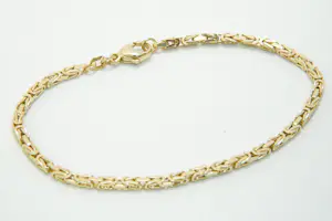 37 - 14 karaats geelgouden konings armband kopen? Bied vanaf 450!