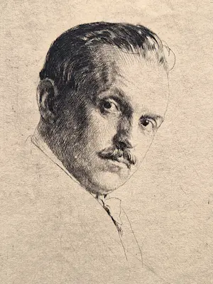 Ferdinand Schmutzer - Seltene original Radierung Selbstporträt um 1910 - signiert kopen? Bied vanaf 57!