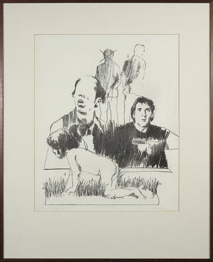 Robbert de Bakker - Litho, Spel (...) Kasterlee - Ingelijst kopen? Bied vanaf 20!