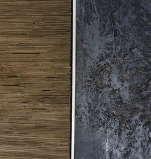 Cees van Rutten - & Jos van den Berg - Gemengde techniek, Zonder titel - Ingelijst (Zeer groot) kopen? Bied vanaf 350!