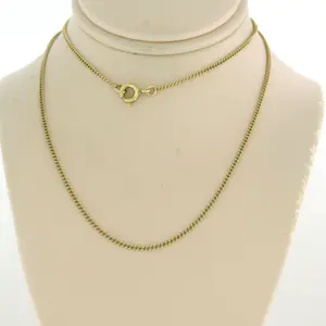 Acheter14k geel gouden collier - 45 cm? Enchérissez de 90!