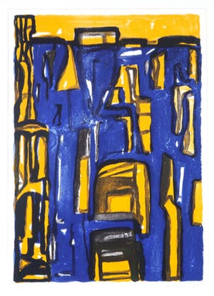 Theo Kuijpers - Zeefdruk, Zonder titel - Ingelijst kopen? Bied vanaf 50!