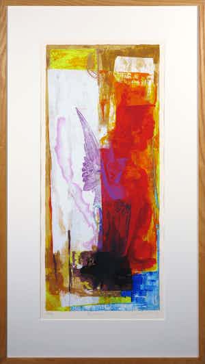 Piotr Konkel - Zeefdruk, Rising - Ingelijst verkocht voor € 35!