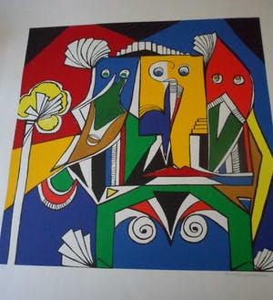 Maartje Wijngaarden - Zeefdruk, Zonder titel kopen? Bied vanaf 20!