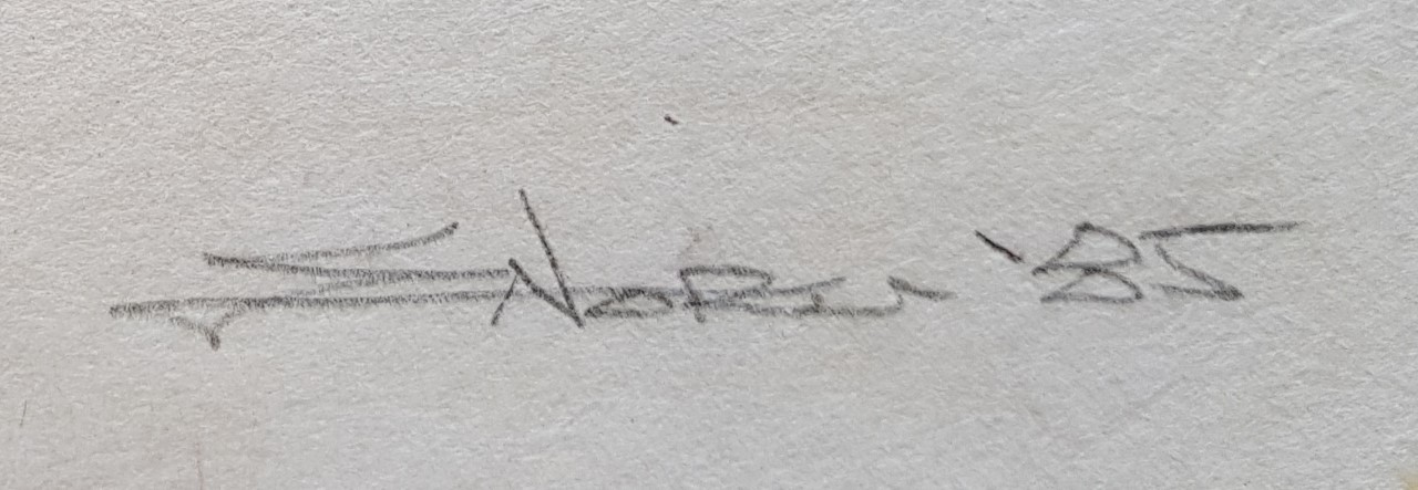 Niet of onleesbaar gesigneerd - geometrisch abstract, 1985,, zeefdruk kopen? Bied vanaf 1!