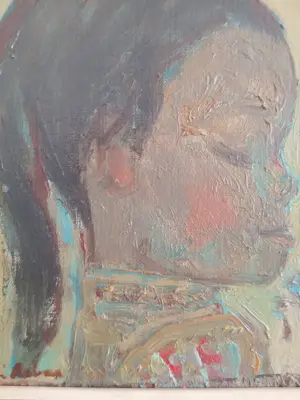 Avni Arbaṣ - Mädchenportrait - Avni Arbaş ein berühmter türkischer Impressionist kopen? Bied vanaf 100!