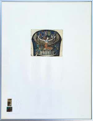 Gea Karhof - Kleurenets en blinddruk: "Backside of beauty" - Ingelijst verkocht voor € 40!