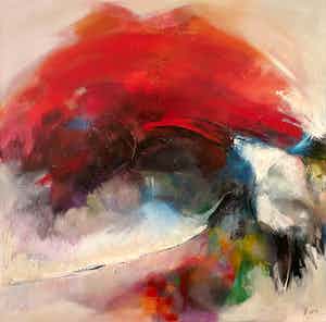 Mique de Boer - Abstract verkocht voor € 200!