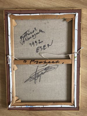 Godfried Theunynck - Schitterend kenmerkend schilderij uit 1992 - "Profeet " LAATSTE KANS !!!!!!!!!!! kopen? Bied vanaf 95!