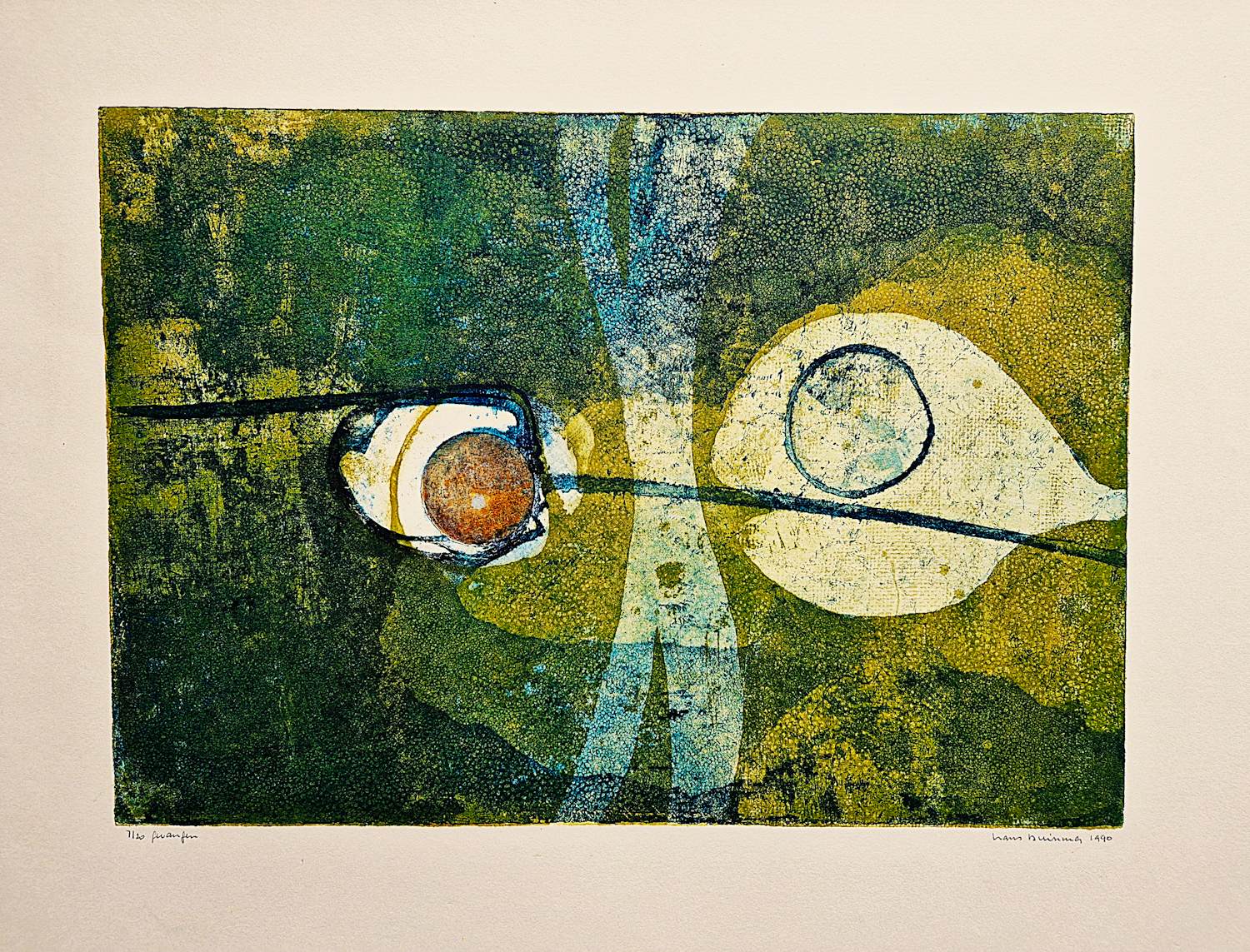 Hans Buining - in zeer kleine oplage (20) gemaakte Ets & Aquatint "Guanfeng" gesigneerd kopen? Bied vanaf 26!