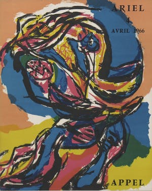 Karel Appel - Gesigneerde litho uit de uitgave Ariel 44 - Ingelijst kopen? Bied vanaf 1!