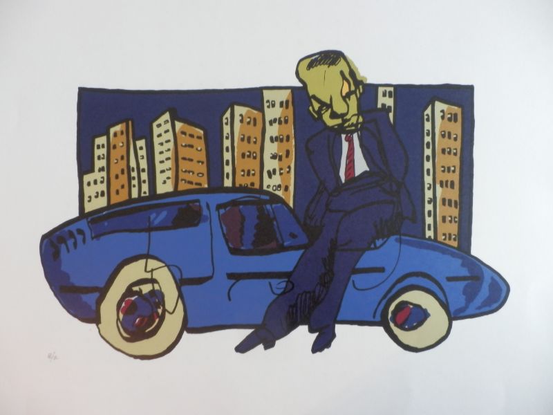 Buy Herman Brood - Kleurenzeefdruk SHARPLY DRESSED Handgesigneerd? Bid from 425!