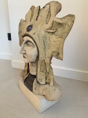 Walter de Rycke - beeldhouwwerk hoofd kopen? Bied vanaf 200!