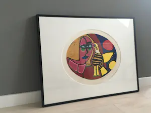 Corneille - Uniek! Prachtige ingelijste Corneille kopen? Bied vanaf 325!