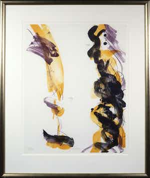 Ger Lataster - Litho, Zonder titel - Ingelijst verkocht voor € 10!