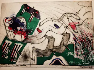 Hannes Postma - Twee armlengten, aquatint ets kopen? Bied vanaf 30!