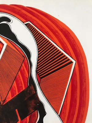 Michael Challenger - Op-Art! - Gesigneerde Zeefdruk - 'The Birth Of Chromium' - 1966 - 20/20 kopen? Bied vanaf 34!