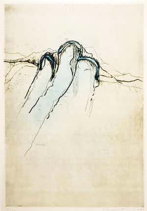 Jan Montyn - Ets, Les trois Filles Montagnards, La nuit verkocht voor € 150!