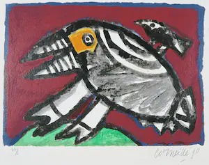 Corneille - Zeefdruk, Vogel kaufen? Bieten Sie von 1!
