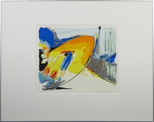 Ton van Kesteren - Zeefdruk, Abstracte voorstelling - Ingelijst kopen? Bied vanaf 1!